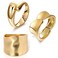 Vegolita 1-3PCS 18K Gold Plated Cuff Bracelets for Women Chunky Wide Bangle Bracelet Irregular Wrist Cuff Wrap Bracelet Trendy Open Cuff Bracelets D