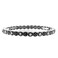 Emulily Designer Texture Stackable Stretch Bracelet (Crystal)