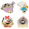 Cute Enamel Pins for Backpacks, Kawaii Anime Soot Sprites Cat Frog Cartoon Pins for Kids, Lapel Pin Set Badges for DIY Clothing Bags Jackets Jewelry Accessory Decoration Gift (4 Pieces Cat &amp; Girls)
