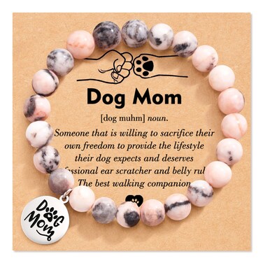 Tarsus Dog Mom Gifts for Women, Best Dog Mom Christmas Mothers Day Gifts Bracelet Gift for Dog Mom Mother