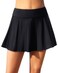 Aqua Eve Women Swim Skirt Tummy Control Swimsuit Skirt High Waisted Bathing Suit Bottom (Available in Plus) Black S