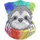 visesunny Seamless Bandana Neck Gaiter Sloth Smile Animal Headband Headwear Sports Tube UV Scarf for Workout Yoga Running Hiking Riding