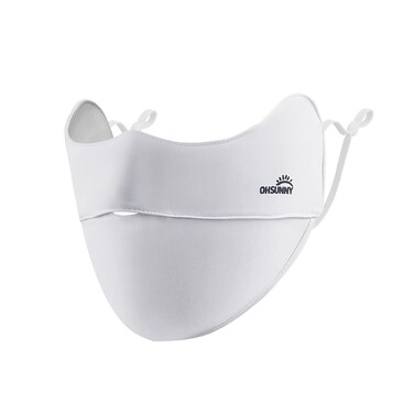 OHRAIN Sun Protection UPF 50+ Face Covers Balaclava Breathable Neck Gaiters for Women White