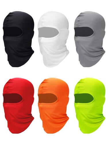 SATINIOR 6 Pcs Ski Mask Cover Balaclava Full Face Mask Winter Face Cover UV Protection Balaclava Men Women Outdoor Sports(Multicolor)
