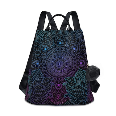 ALAZA Boho Mandala Ethnic Bohemian Backpack Purse for Women Anti Theft Fashion Back Pack Shoulder Bag