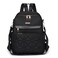 I IHAYNER Nylon Backpack Purse for Women Fashion Multipurpose Handbag Ladies Shoulder Bags Quilted Casual Travel Backpack Black