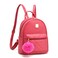 Girls Fashion Mini Backpack Purse Small Cute Plaid Leather Women Backpacks Little Bag, Hot Pink