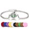 Essential Oil Diffuser Anklet Stainless Steel Aromatherapy Pendant Adjustable Anklet Set for Gift Mother&#39;s Day with 11 fillers (Multiple Style Options) XL102-1