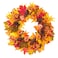 Rocinha Fall Wreaths Decorations Autumn Wreath Maples Leaf Pumpkin Pine Cone Berry Thanksgiving Harvest Outdoor Indoor Window Wall Front Door Outside Home (Maple Leaves &amp; Pumpkins Wreath)