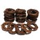 Worown 20 Pcs (2.36 inch) Natural Grapevine Wreaths Set, Vine Branch Wreath, Rattan Wreath for DIY Christmas Craft, Front Door Wall Hanging, Wedding and Party Decors