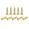 uxcell Brass Wood Screws, M2x12mm Phillips Flat Head Self Tapping Connector for Door Hinges, Wooden Furniture, Home Appliances 100Pcs