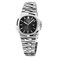 ROCOSJEWE Women's Wrist Watch Japanese Quartz Watch with Blue Dial Square Watch for Women Waterproof Wrist Watches Ladies Crystal Analog Watches Adjustable Stainless Steel Band Luminous RW0139L Black