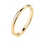 TRUMIUM 2mm Gold Tungsten Rings for Women Plain Thin High Polish Engagement Wedding Band Size 5.5