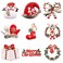 9 Pcs Christmas Pins Brooches for Women, Kawaii Pins Brooch Xmas Jewelry Gift for Clothing Backpacks Bags Jackets (Christmas-A)