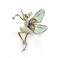 Angel Wings Zirconia Brooch,Flying Angel Wings Brooch Pins,Rhinestone Girls' Coat Brooch Wedding Bouquet Lapel Pin Jewelry for Women Bridal (Green)