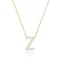 PAVOI 14K Yellow Gold Plated Cubic Zirconia Initial Necklace   Letter Necklaces for Women   Z Initial