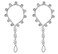 Bellady 2 Pcs Crystal Beach Wedding Foot Jewelry Toe Ring Anklet Barefoot Sandals,Silver_Style 3