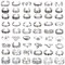 MJust 54Pcs Open Toe Rings Set for Women Men Adjustable Vintage Retro Knuckle Ring Toe Finger Tail Ring Beach Foot Jewelry (54Pcs)