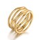 Barzel 18K Gold Plated Statement Ring For Women &ndash; (Gold, 9)