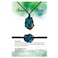 Quelay Healing Crystal Necklace and Bracelet Natural Crystal Necklace Women Necklace Gift with Woven Rope and Card for Women Men(Green,Labradorite)