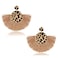 CEALXHENY Leopard Tassel Drop Dangle Earrings for Women (Round)