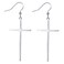 Jeka Cross Long Dangle Earrings for Women Drop Fashion Jewelry Silver Christian Religious Easter Christmas Earrings Gifts for Women 2024