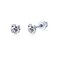 Limerencia Hypoallergenic G23 Pure Titanium Screw Back Earrings Tragus 20G Helix F136 Implant Grade Piercing Post for Sensitive Ears Simulated Diamond Cartilage (5 mm, White CZ)
