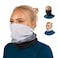 Adjustable fit Winter buff gaiter, Ski Mask- Breathable face mask for cold weather activities- Half Balaclava- for Men &amp; Women (White)