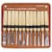 Falling in Art 12Pcs Wooden Carving Chisel Set, Long Handle Woodworking Tools Set with a Leather Pouch, Full Size Knife Gouge Kit for Carving Projects, Ideal for Beginners and Professionals