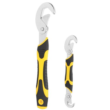 2Pcs/Set Grip Quick Wrench, Wrenches RT‑H03 Adjustable Wrench Set, Multi‑Function Non‑Slip Grip Pipe Spanner
