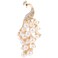 Peacock Brooch Pin for Women, Rhinestone Pearl Brooch Peacock Scarf Brooch for Girls Fashion Costume Accessories for Wedding Birthday Jewelry