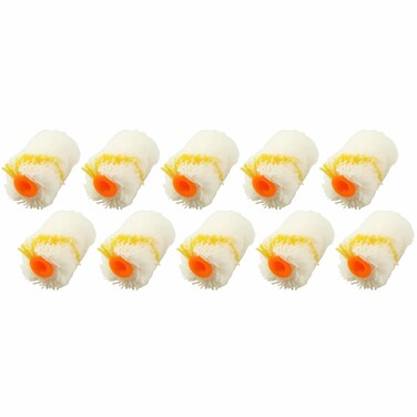 Pro Bamboo Kitchen 10PCS Wall Paint Roller Cover 2 Inch Mini Thumb Fiber Brush House Decoration Painting Tool Plastic Handle Used for Paint Decoration Door Edge Trim
