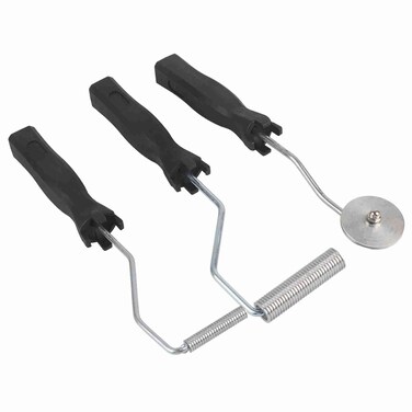 Lybunair Aluminum Alloy Fiberglass Bubble Paddle Tool Set, 3Pcs Laminating Roller Kit for FRP and Fiberglass Resin Applications, Smooth and Efficient Bubble Removal for Repair