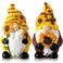Spiareal 2 Pcs Resin Sunflower Gnomes Decorations, Fall Gnome Figurine Farmhouse Tiered Tray Decorations for Autumn Harvest Halloween Kitchen Decor (Outdoor Statues-03)