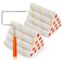 HANJKINZ Microfiber Paint Roller Covers, Paint Roller 6 Inch (3/8 Inch Nap, 20 Pack), Paint Roller Frame, Small Paint Rollers for Painting Walls, Mini Paint Rollers for Painting