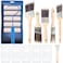 Foam Paint Roller, 18pcs 4 Inch Small Paint Roller Kit and Paint Brushes Mini Paint Foam Roller Refills Paint Trays with Liners High Density Sponge Rollers for Painting Walls