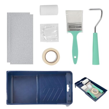Nichiyo Paint Roller Kit, Paint Brushes and 2 Inch Foam Small Paint Roller kit for Professional or Home Owners The Tools You Need to Apply Finish in Paint(TZ-07)