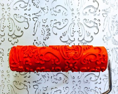 Artistic Painting Studio Baroque Pattern - Decorative Art Roller - 7" Texture Roller