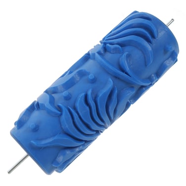 Knurling Tool DIY Patterned Paint Roller Decorative Rubber Wall Art Texture Roller Wood Graining DIY Tool Embossing Painting for Home Office Decoration Embossing Tool