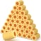 Leumoi 36 Pcs 4" x 3/8" Paint Roller Covers Microfiber Naps for Paint Roller Brush Reusable Paint Roller Cover Refill with PVC Plastic Core for Roller Frame Painting Wall DIY Household Tool, Yellow