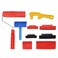 8 Pack Wood Graining Painting Tool Set, Rubber Empaistic Grain Pattern Roller with Handle, Household Wallpaper Roller Painter, Wall Texture Art Painting Tool Set for DIY Wall Room Decoration
