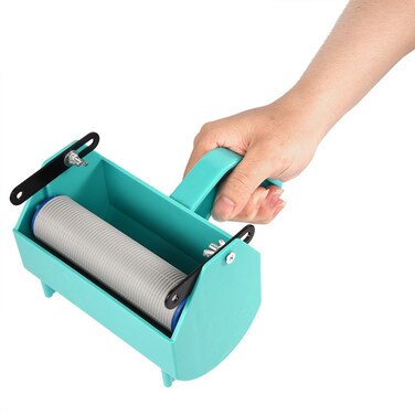 Paint Roller Decorative, Single Color DIY Patterned Paint Roller Home Wall Decoration Painting Machine with Plastic Handle for 5 Inch Roller Brush Decoration Painting Tool, 6.3 * 3.5 * 4.1inch, Green