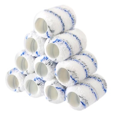 Vesici 30 Pcs Paint Roller Covers 4 Inch Roller Naps for Paint Roller Brush Paint Roller Sets Microfiber Paint Roller Covers for Roller Frame Home Painting Paint Roller Kit(4 Inch)