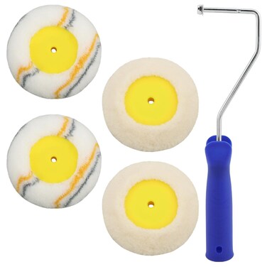 Corner Paint Roller with Replacement Head, Drywall Corner Roller Tool, Paints Edger Corner Paint Roller Tool for Home Office Wall Painting Decoration,Corner Walls Painter