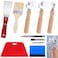 Swpeet 9Pcs Wallpaper Flat Seam Roller with Assorted Wallpaper Tools Kit, Corner Roller Putty Knife Wooden Paint Brush Craft Knife Blue Squeegees for Adhesive Contact Paper Window Film Craft Vinyl