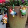 JARPSIRY Set of 3 Cute Climbing Gnome Figurines Flower Pot Hugger, Resin Hanging Gnomes Statue Outdoor Decor Fence Ornaments for Patio Lawn Garden Yard
