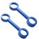 Rierdge Paint Roller Cleaner, Paint Removal Scraping Paint Roller Cleaning Tool, Fits Most Paint Rollers, Blue, 2 Pcs