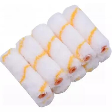 Edward Tools 4&rdquo; Paint Roller Covers Refills Pack of 10 - Polyester and Acrylic for Smooth and Semi Smooth Surfaces - Paint Roller Cover Replacements with 1/2&rdquo; Naps - for All Paints and Stains