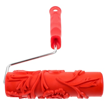 Textured Paint Roller Embossed Pattern Wall Decoration Drywall Texture Painting Tool Embossing Roller Handle Home Furniture Decor