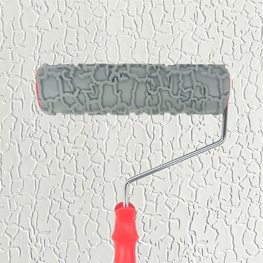 Nichiyo 10'' Patterned Paint Roller for Wall Decoration Classic Brick Embossing Texture Rubber Roller Decorative Household DIY Paint Art Tool for Wall Decoration (EG734T)